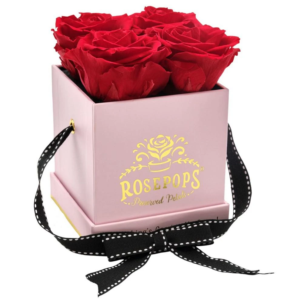 商品Rosepops|Pop-Up Fourget Me Not Cherry Crush Real Roses, Box of 4,价格¥635,第4张图片详细描述
