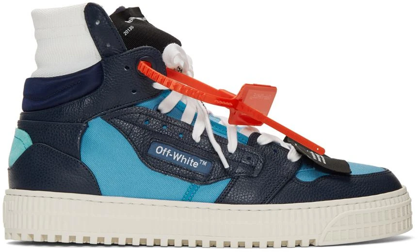 商品Off-White|Blue & Navy 3.0 Off-Court Sneakers,价格¥2409,第1张图片