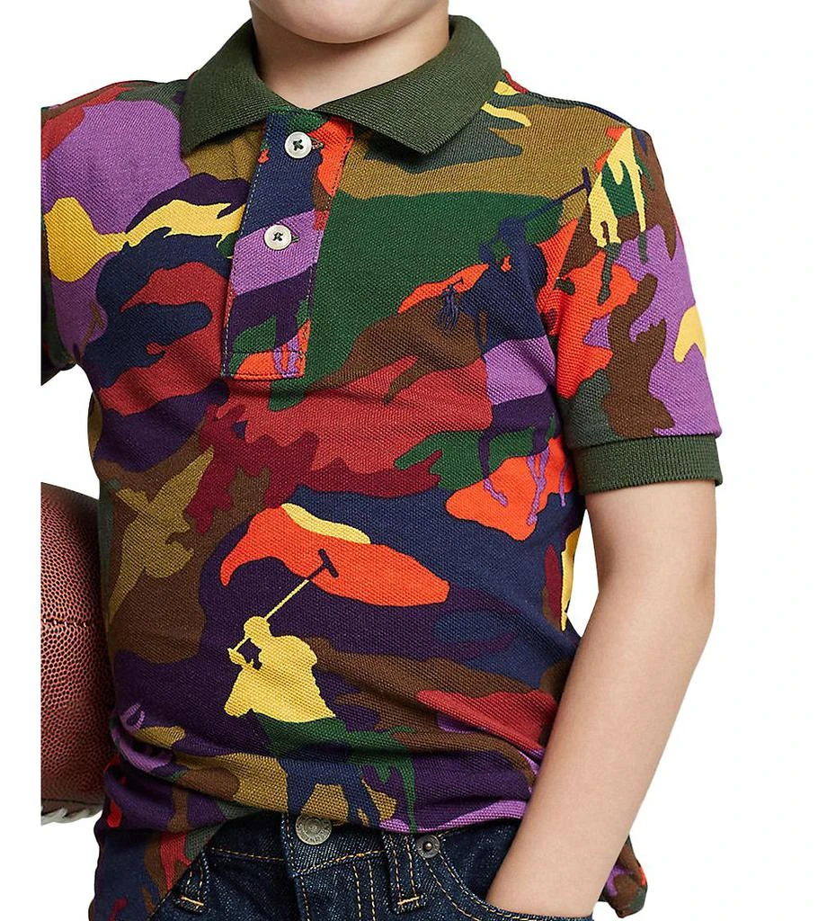 商品Ralph Lauren|Boys' Polo Pony Camo Cotton Mesh Polo Shirt - Little Kid, Big Kid,价格¥209,第4张图片详细描述