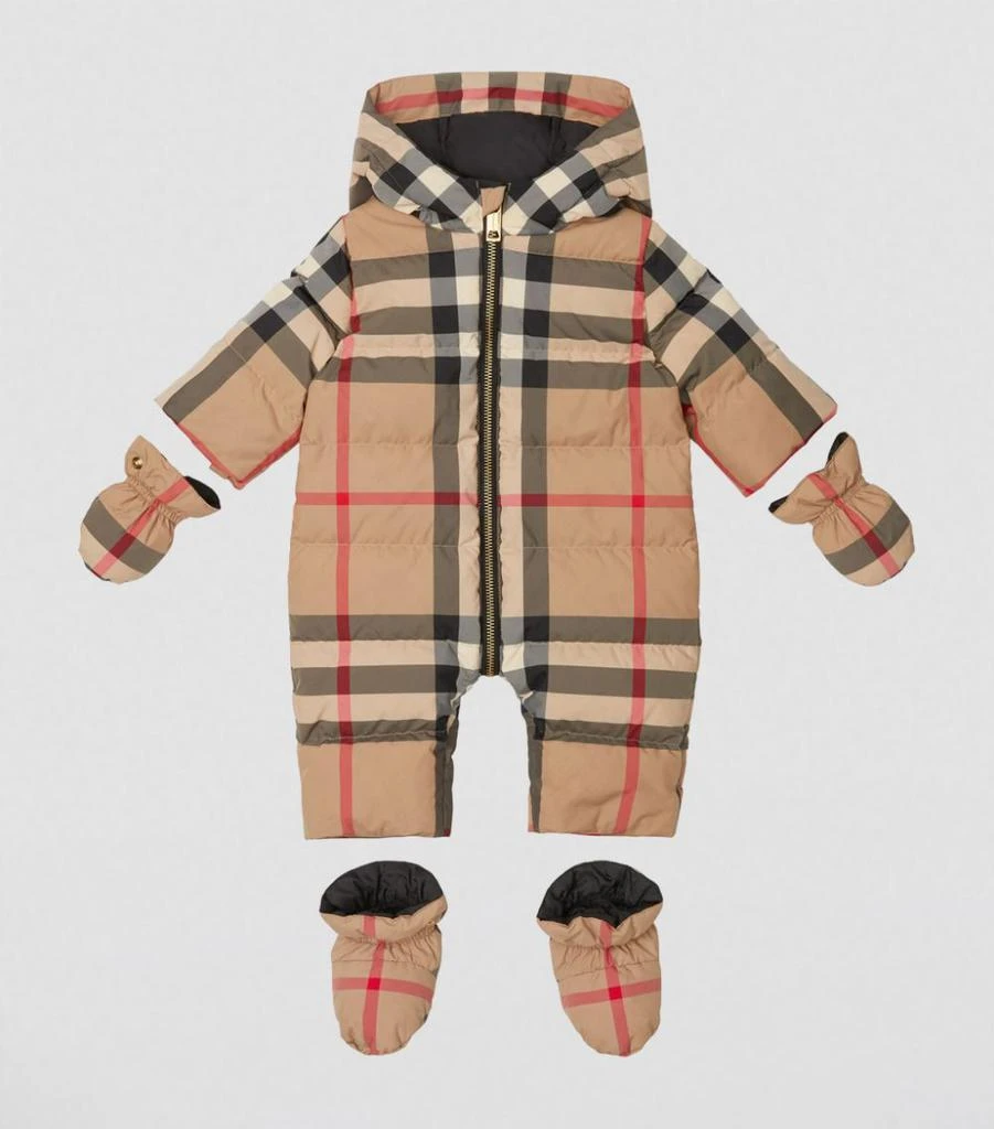 商品Burberry|Playsuit, Mittens and Booties Set (1-18 Months),价格¥4030,第2张图片详细描述