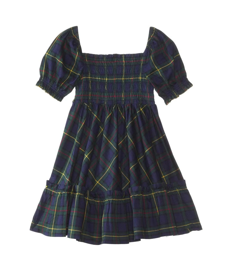 商品Ralph Lauren|Plaid Smocked Cotton Jersey Dress (Toddler/Little Kids),价格¥254,第1张图片