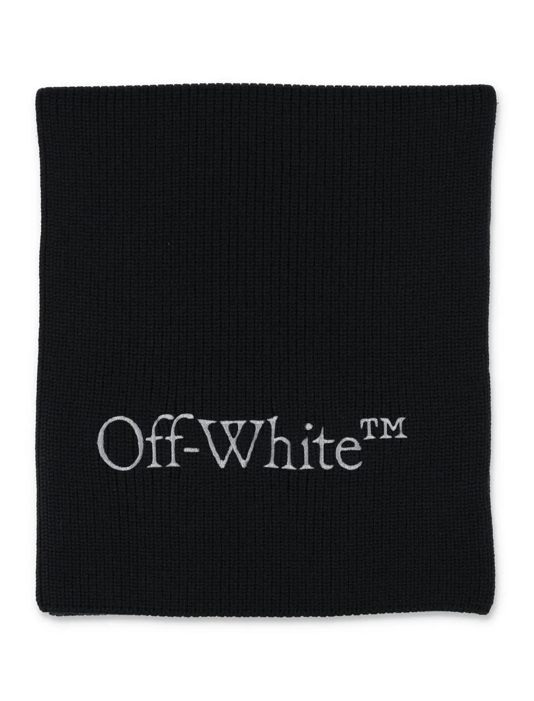 商品Off-White|Off-White Bookish Logo Embroidered Scarf,价格¥1592,第1张图片