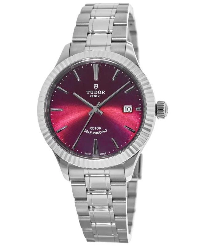 商品Tudor|Tudor Style 38mm Burgundy Dial Stainless Steel Men's Watch M12510-0015,价格¥18490,第1张图片