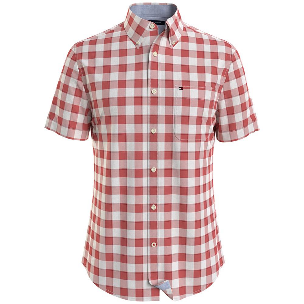 Men's Check Classic Fit Short Sleeve Shirt商品第4张图片规格展示
