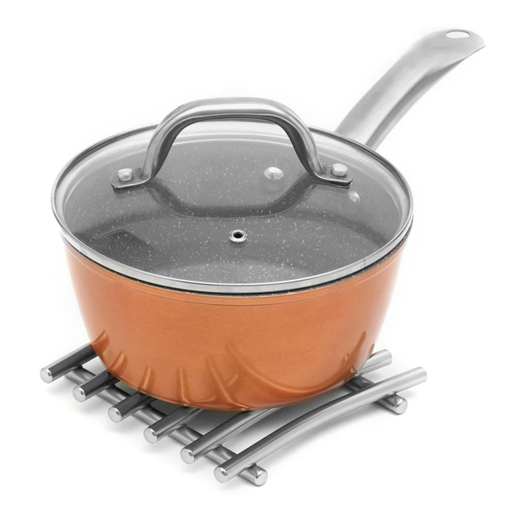商品Michael Graves Design|Michael Graves Design Simplicity Abstract Steel Trivet, Satin Nickel,价格¥127,第4张图片详细描述