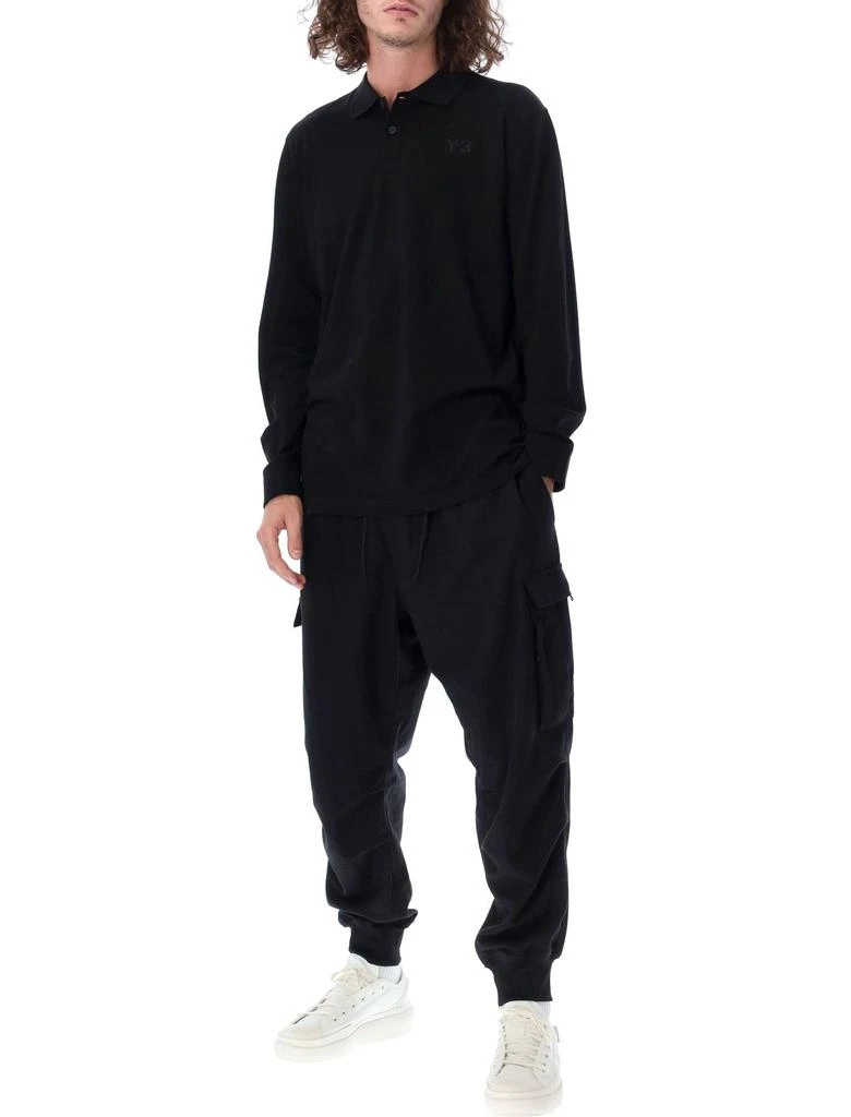 商品Y-3|Y-3 Long Sleeved Knitted Polo Shirt,价格¥347,第4张图片详细描述