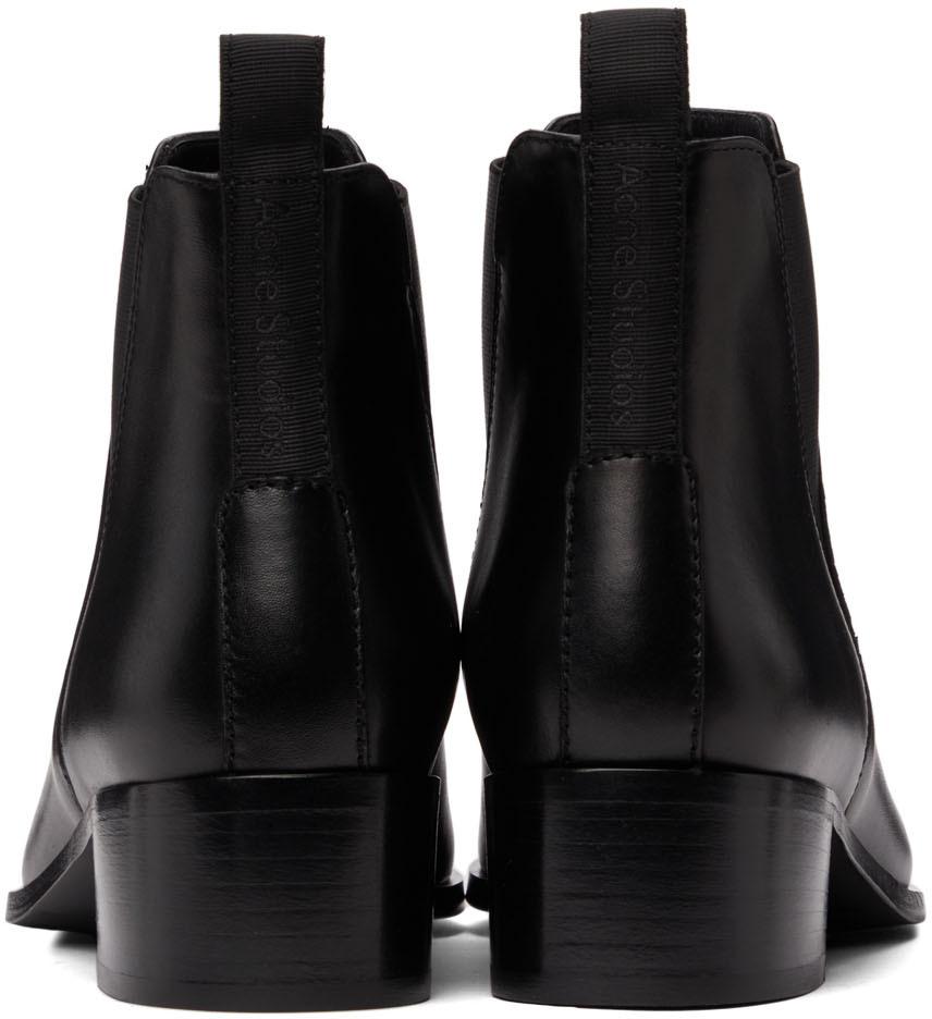 Black Jensen Chelsea Boots商品第4张图片规格展示