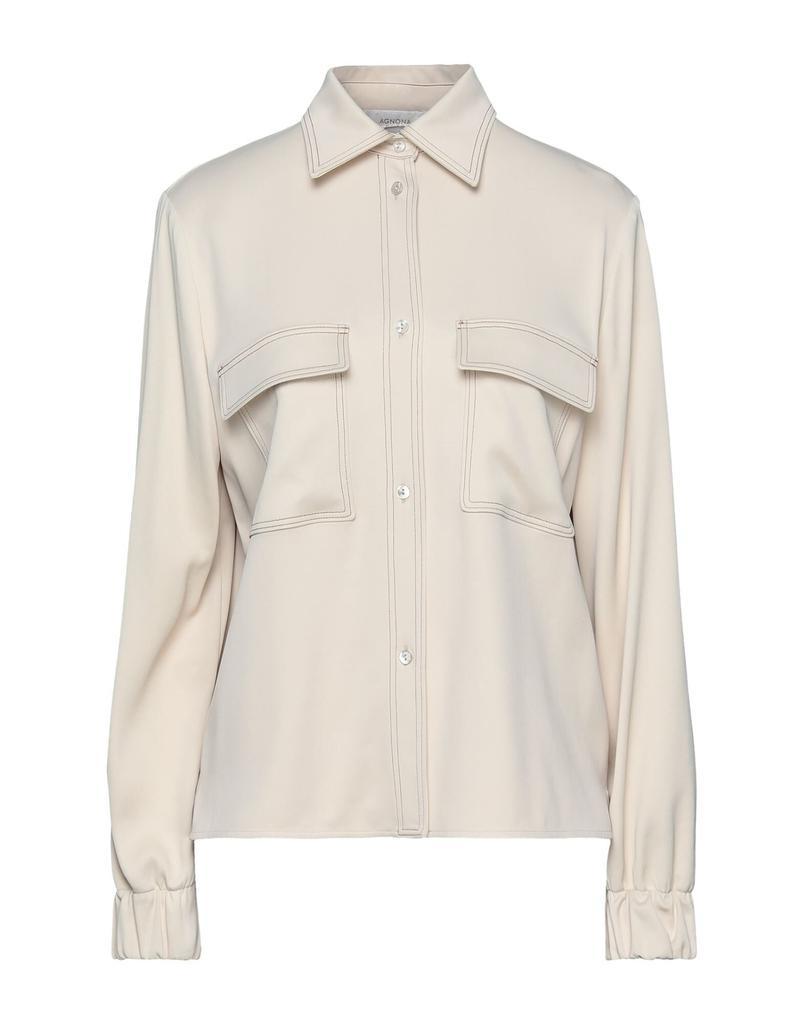 商品[国内直发] AGNONA|(轻微瑕疵勾线）Solid color shirts & blouses,价格¥916,第1张图片