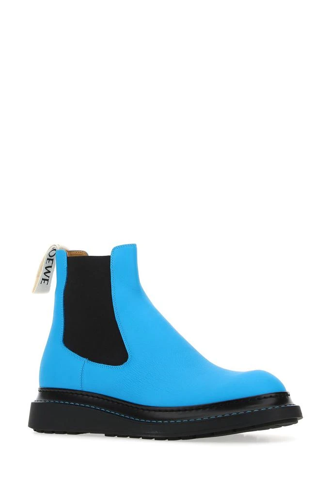 商品Loewe|Fluo light-blue leather ankle boots,价格¥3880,第1张图片