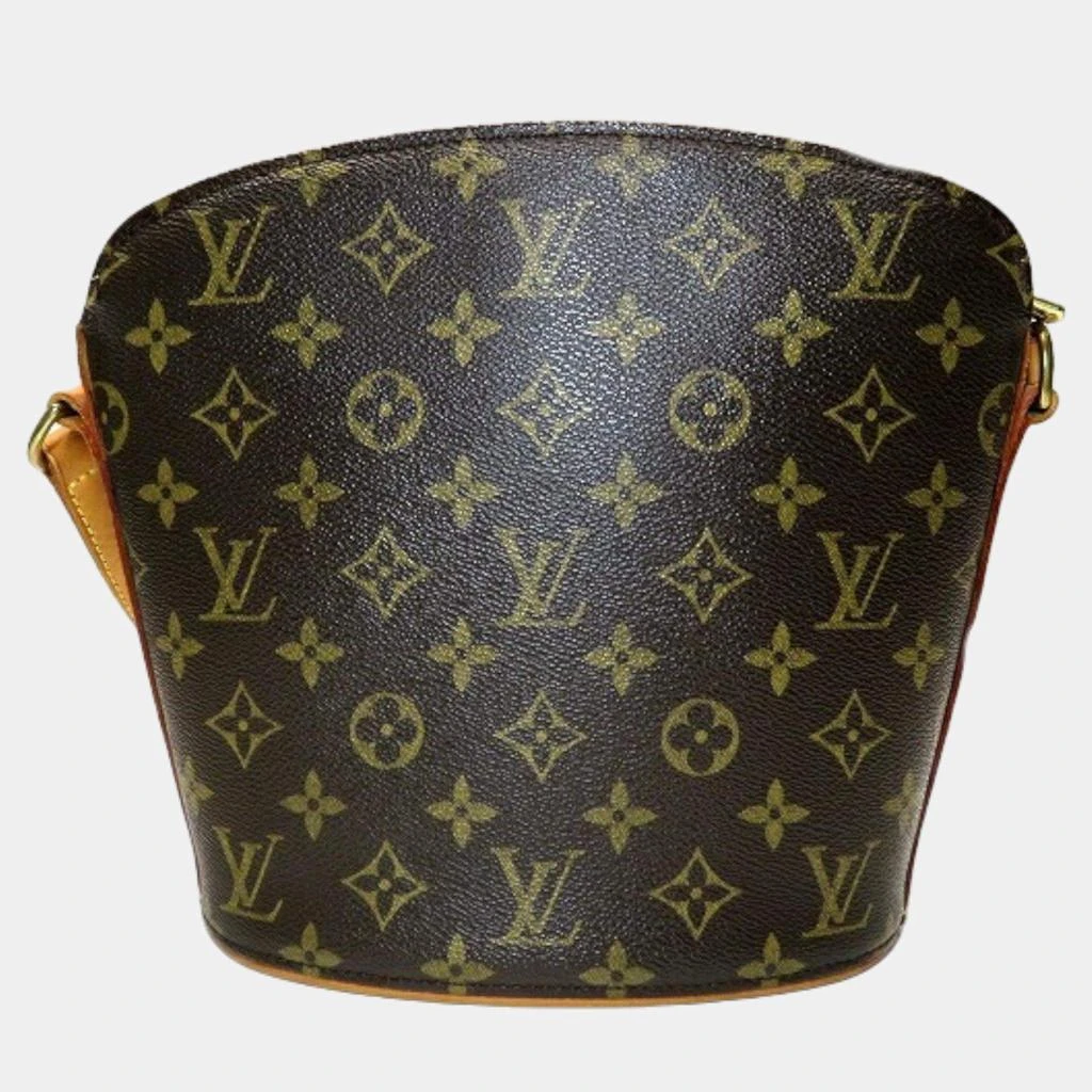 商品[二手商品] Louis Vuitton|Louis Vuitton Brown Canvas Monogram Drouot Crossbody Bag,价格¥8649,第2张图片详细描述