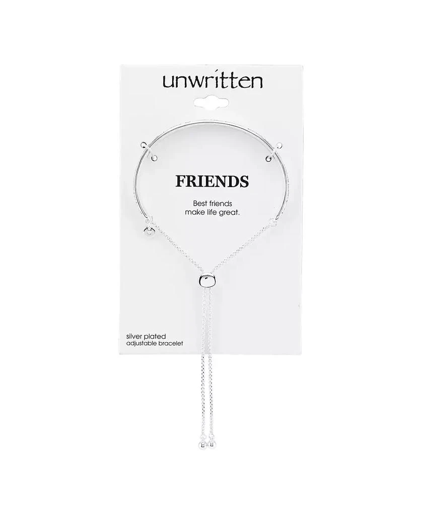 商品Unwritten|"Fearless" Silver Plated Adjustable Bolo Bracelet,价格¥410,第2张图片详细描述