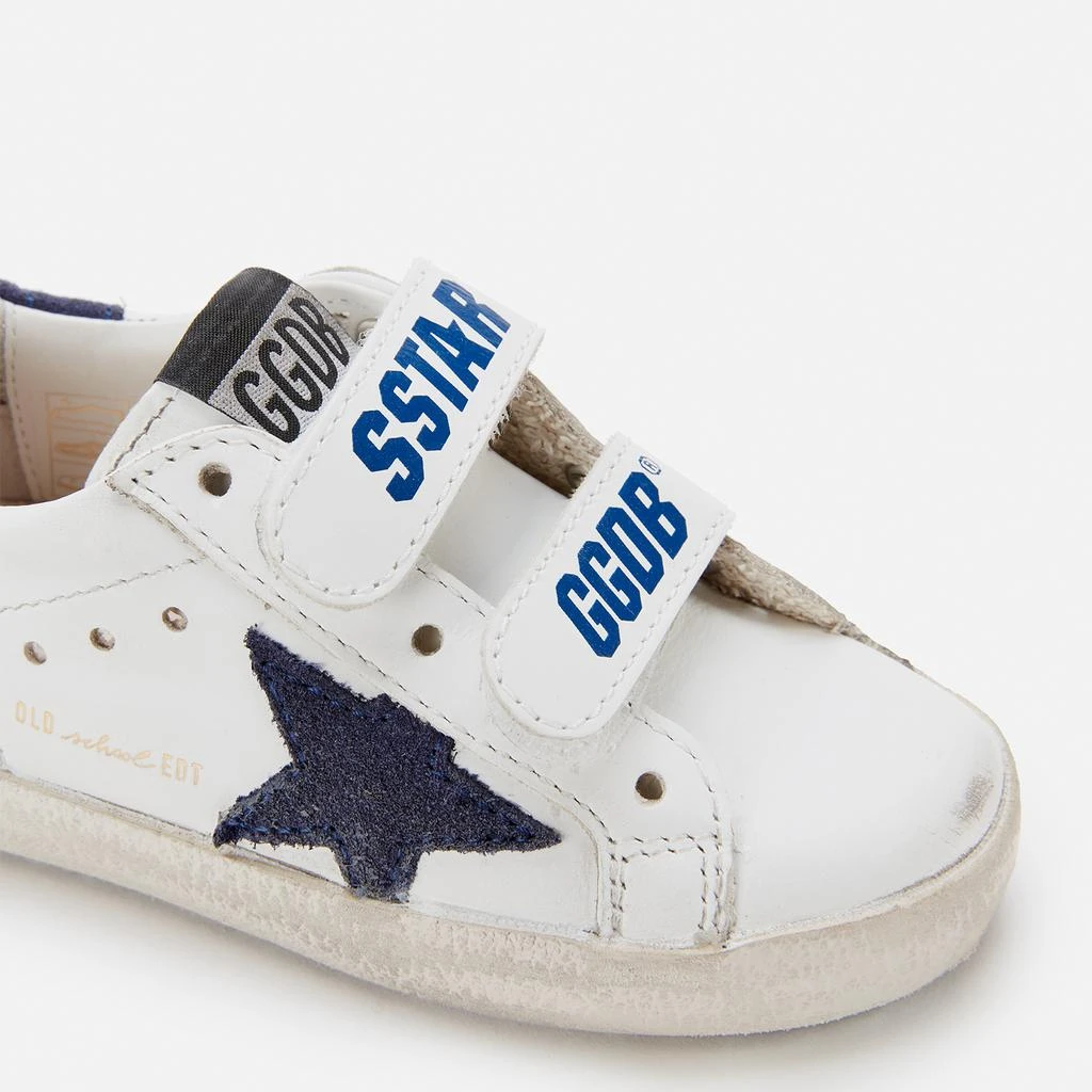 商品Golden Goose|Golden Goose Toddlers' Leather Upper Suede Star And Heel Trainers - White/Blue Depths,价格¥975,第4张图片详细描述