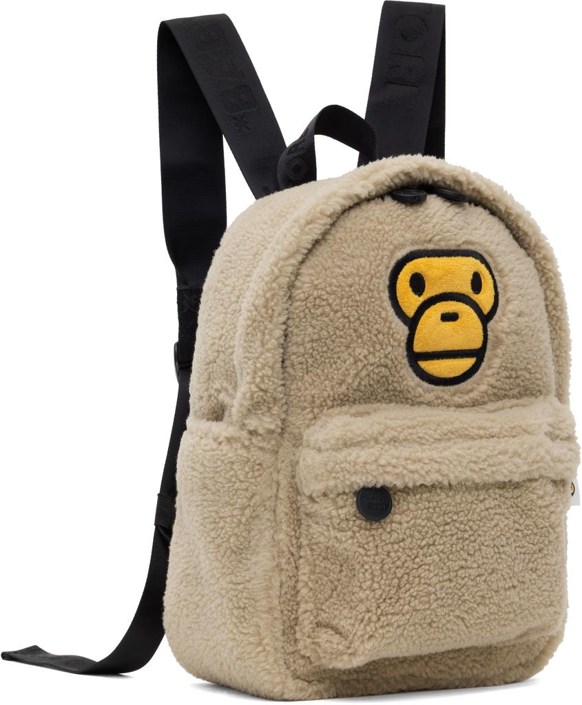 バッグ BAPE Baby Milo Check Sherpa Backpack M BABY MILO® STORE Baby Milo Store medium backpack | Bape