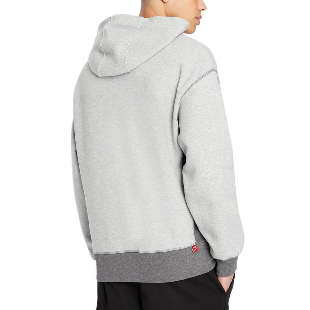 商品Armani Exchange|Men's Colorblocked Logo-Print Fleece Hoodie,价格¥1074,第6张图片详细描述