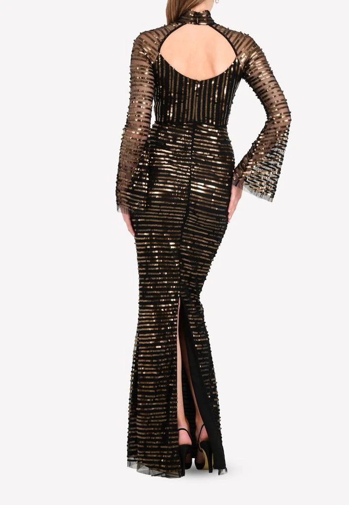 商品RACHEL GILBERT|Tuulia Sequined High Neck Gown,价格¥7018,第3张图片详细描述