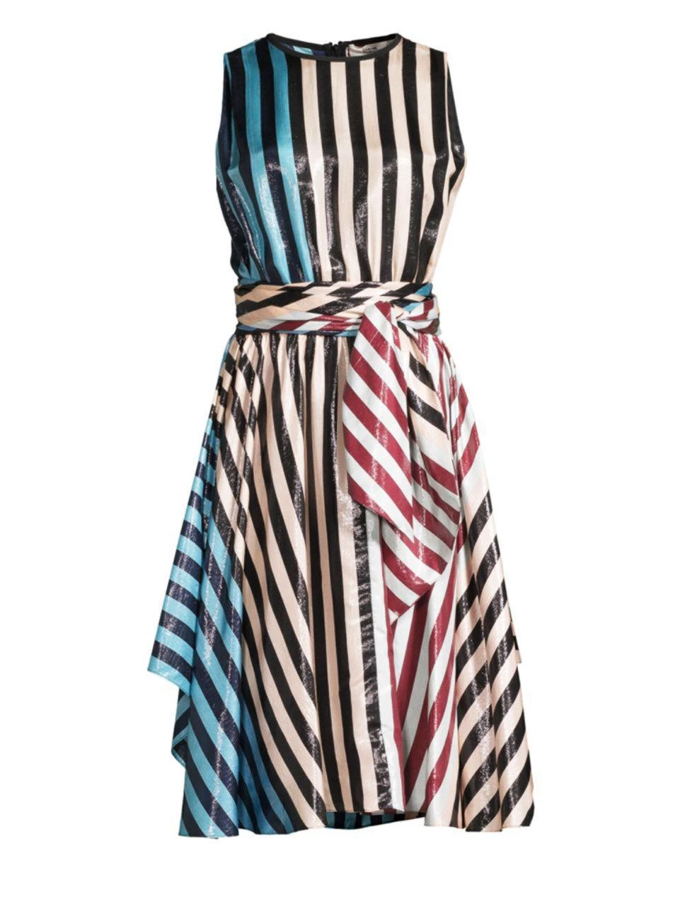 商品Diane von Furstenberg|Striped Silk Dress,价格¥1051,第1张图片