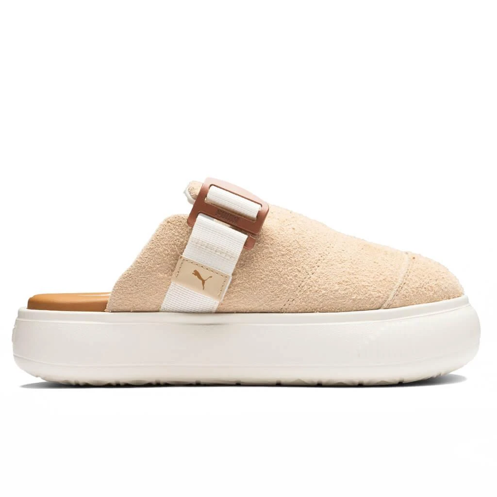 商品Puma|Women's Suede Mayu Mule - Khaki,价格¥411,第1张图片