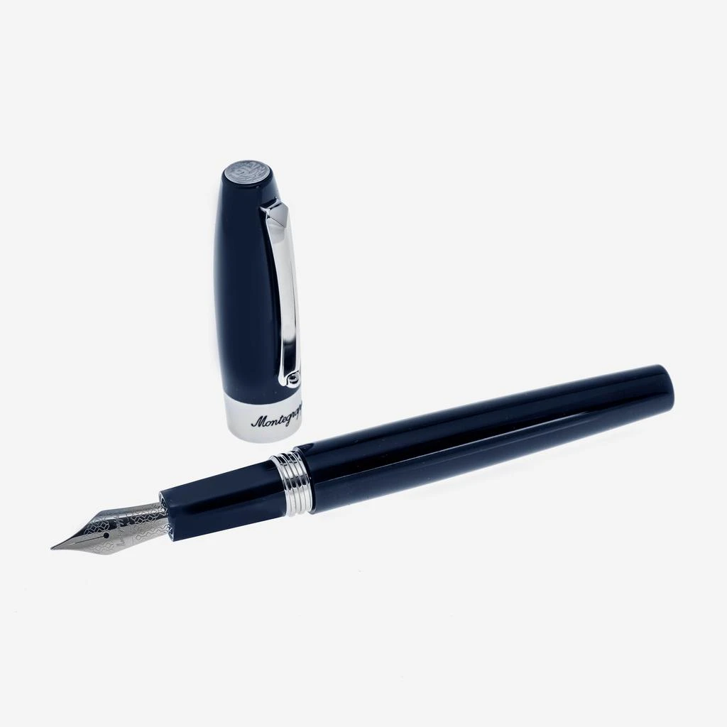 商品Montegrappa|Montegrappa Fortuna Palladium and Resin Fountain Pen (F) ISFOR2PD,价格¥812,第2张图片详细描述