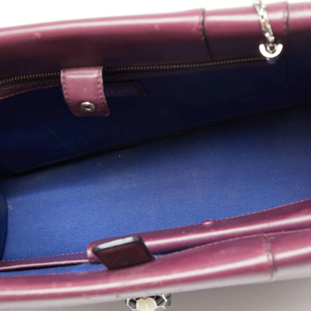 Bvlgari Plum Leather Large Serpenti Forever Flap Tote 商品