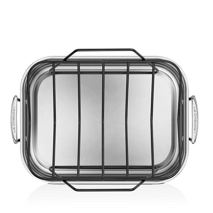 商品Le Creuset|Small Roasting Pan w/ Nonstick Rack,价格¥1037,第5张图片详细描述