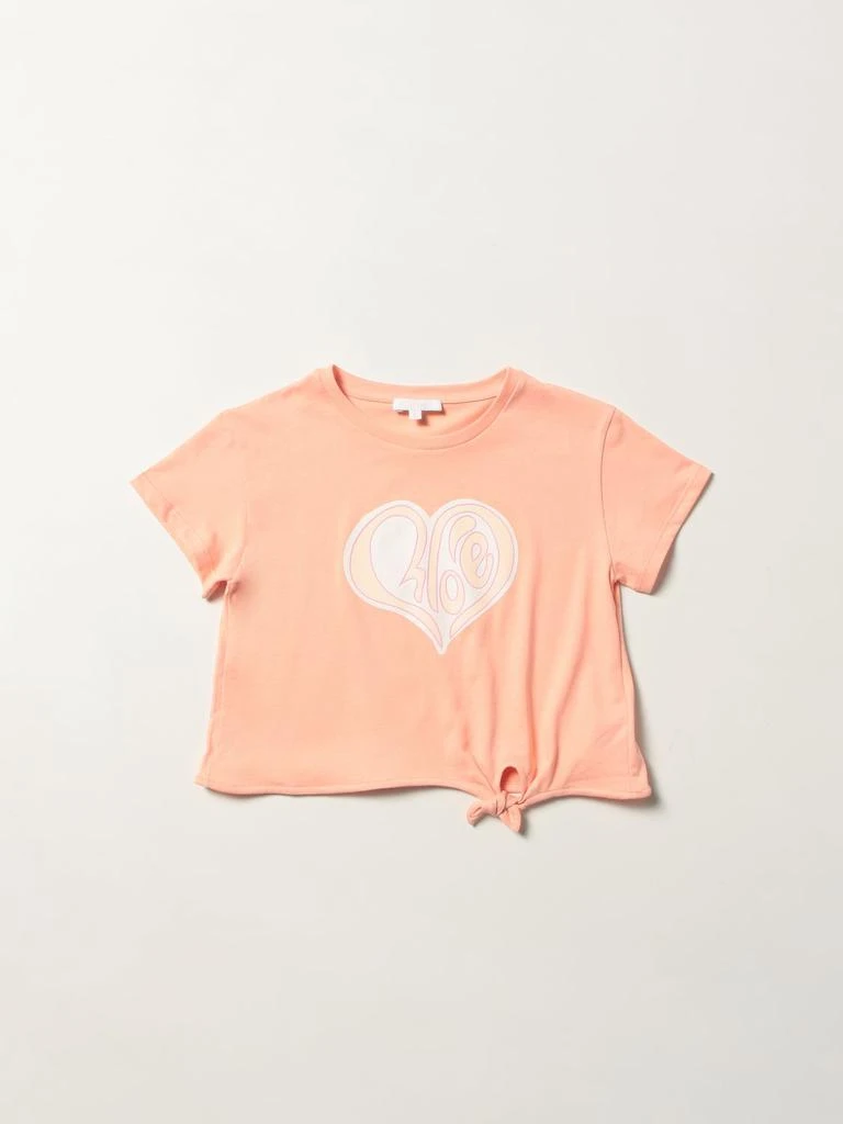 商品Chloé|Chloé cotton t-shirt with logo,价格¥234,第1张图片