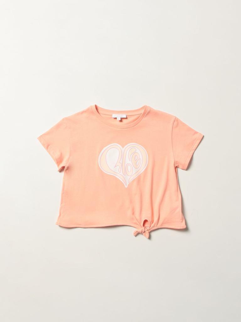 商品Chloé|Chloé cotton t-shirt with logo,价格¥205-¥358,第1张图片