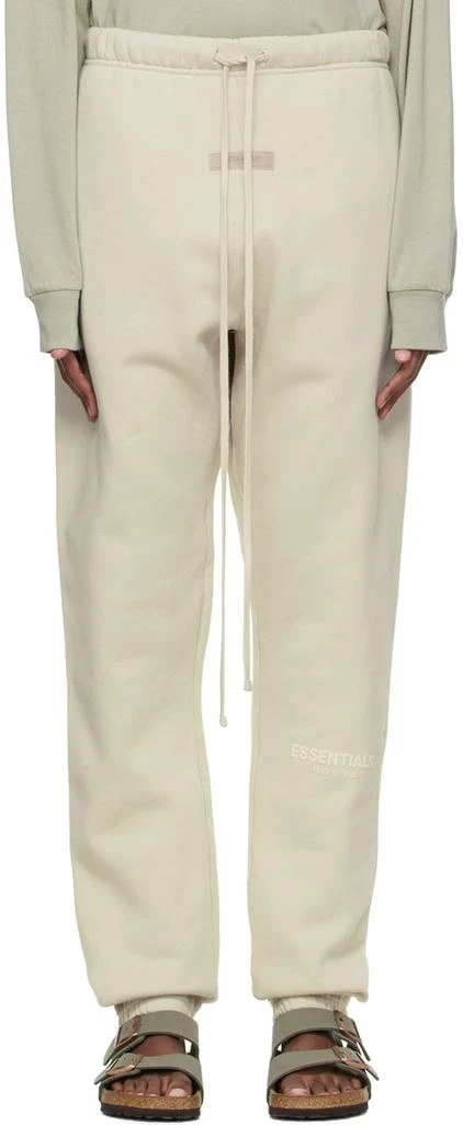 商品Essentials|Beige Fleece Lounge Pants,价格¥317,第1张图片
