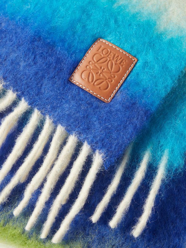 商品Loewe|Anagram-patch striped mohair-blend scarf,价格¥1980,第5张图片详细描述