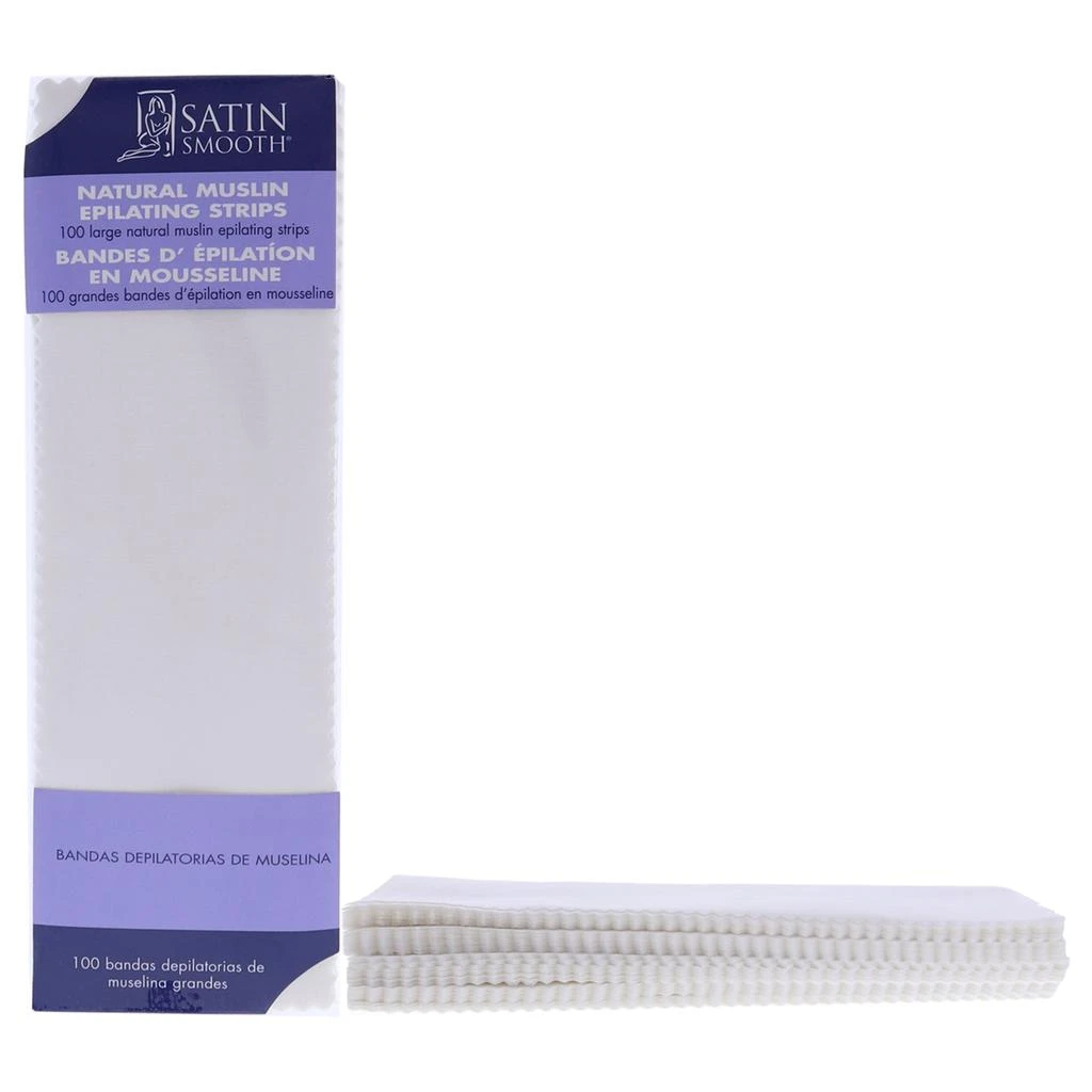 商品Satin Smooth|Muslin Epilating Strips - Large by Satin Smooth for Women - 100 Pc Strips,价格¥133,第1张图片