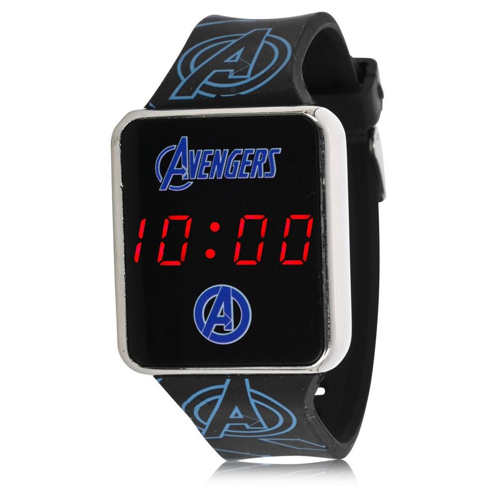 Avengers Kid's Touch Screen Black Silicone Strap LED Watch, 36mm x 33 mm商品第1张图片规格展示