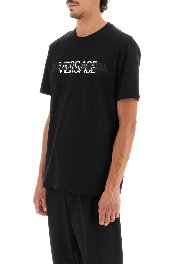 商品Versace|Versace mitchel fit t-shirt with greca and logo,价格¥1706,第4张图片详细描述
