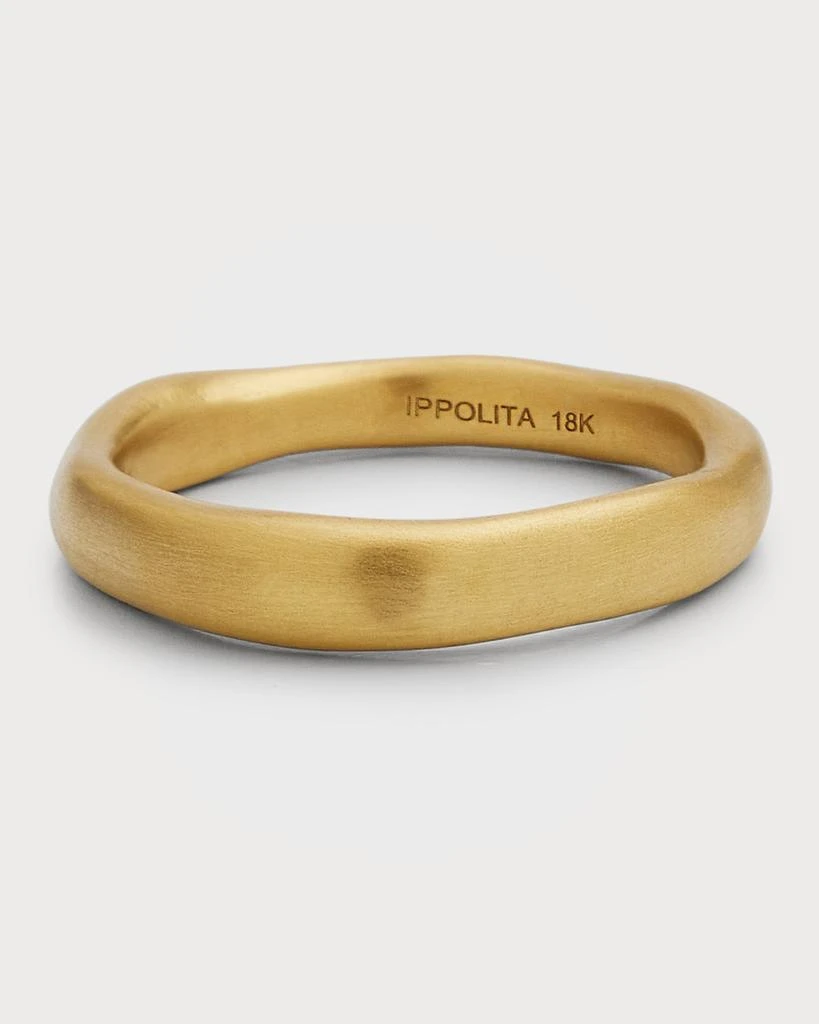 商品Ippolita|Matte Wide Squiggle Ring in 18K Gold,价格¥9998,第1张图片