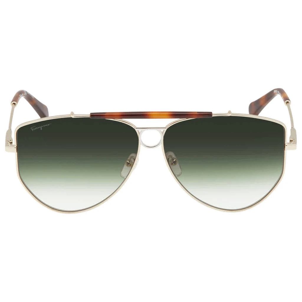 商品Salvatore Ferragamo|Salvatore Ferragamo Ladies Gold Tone Square Sunglasses SF241S75061,价格¥598,第2张图片详细描述