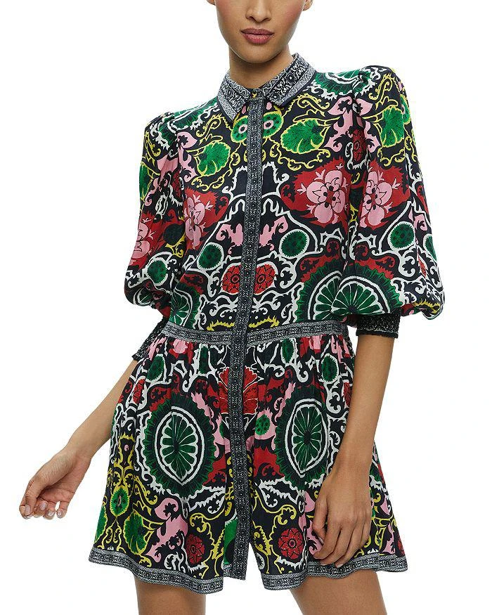 商品Alice + Olivia|Bertha Blouson Sleeve Dress,价格¥3681,第1张图片详细描述