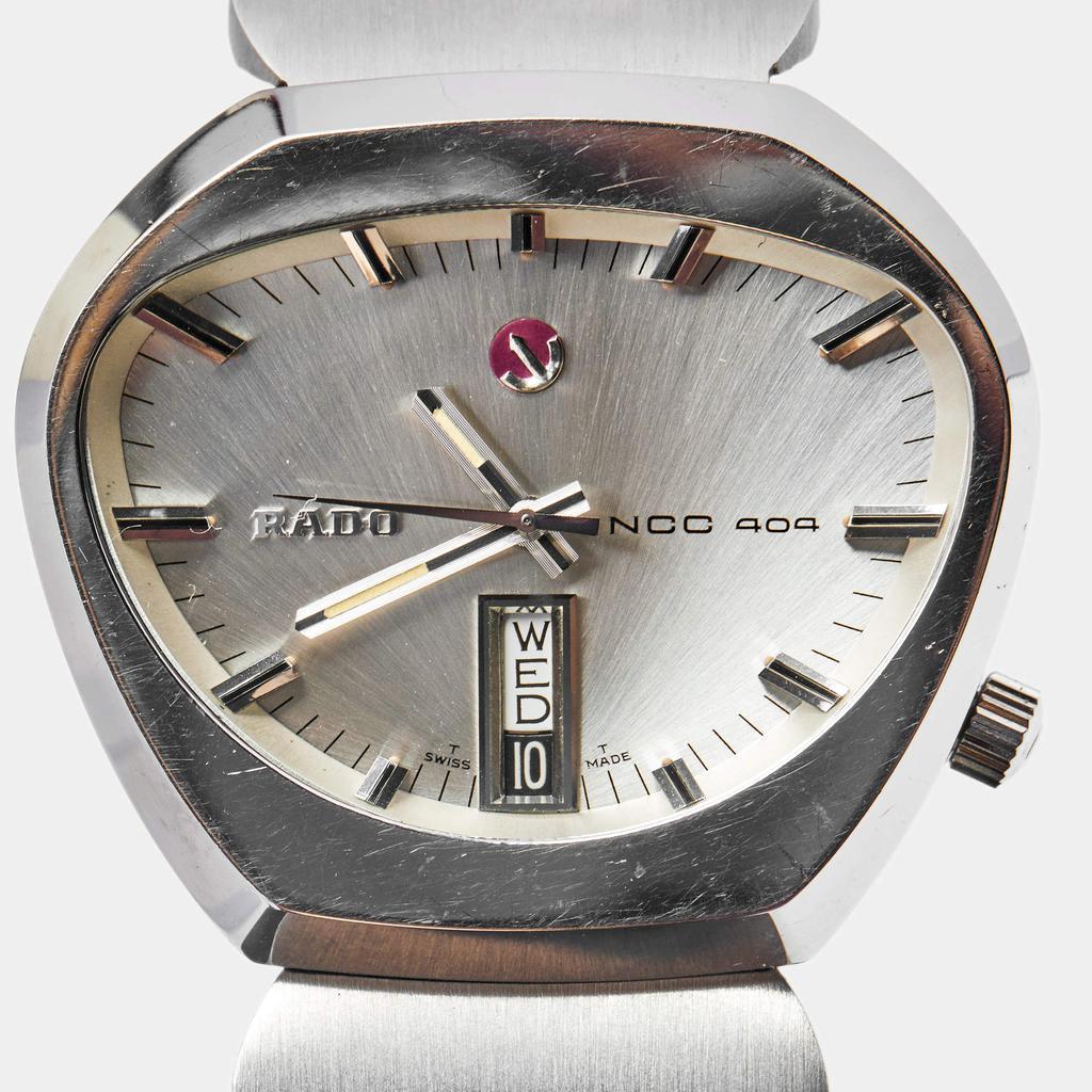 商品[二手商品] Rado|Rado Silver Stainless Steel Vintage NCC 404 REF.11926 Men's Wristwatch 42 mm,价格¥3067,第5张图片详细描述
