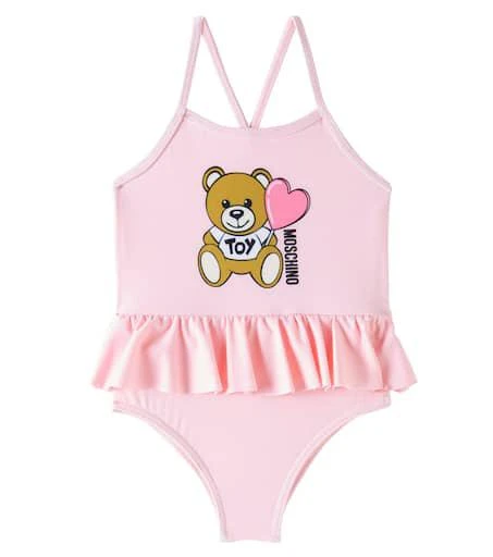 商品Moschino|Baby Teddy Bear ruffled swimsuit,价格¥754,第1张图片详细描述