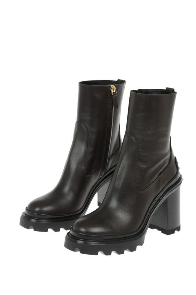 商品Tod's|Tod's Women's  Brown Other Materials Ankle Boots,价格¥5181,第1张图片