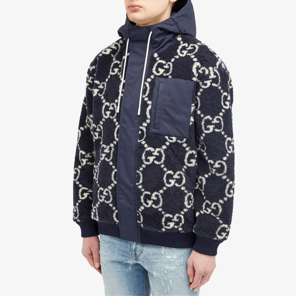 商品Gucci|Gucci Jumbo GG High Pile Fleece Jacket,价格¥27525,第2张图片详细描述