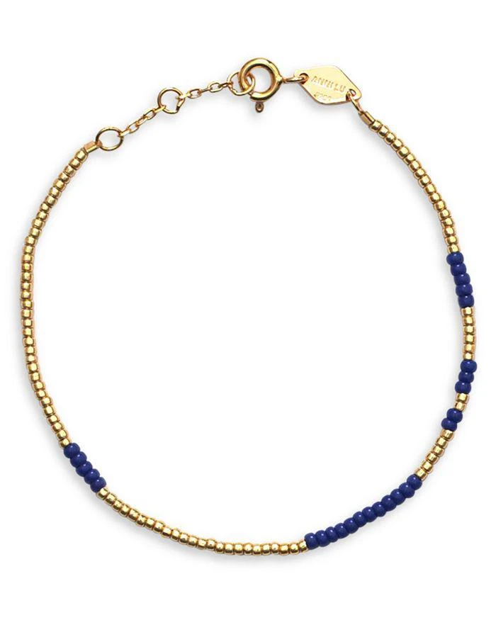 商品Anni Lu|Asym Color Beaded Flex Bracelet in 18K Gold Plated,价格¥288,第1张图片