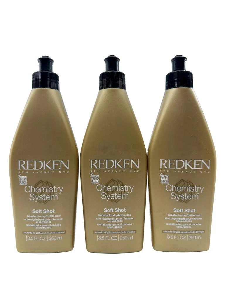 商品Redken|Chemistry System Soft Shot Booster for Dry & Brittle Hair 8.5 OZ Set of 3,价格¥307,第1张图片