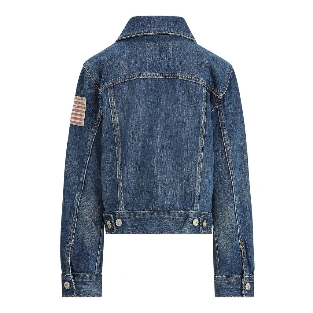 商品Ralph Lauren|Cotton Denim Trucker Jacket (Big Kids),价格¥672,第2张图片详细描述