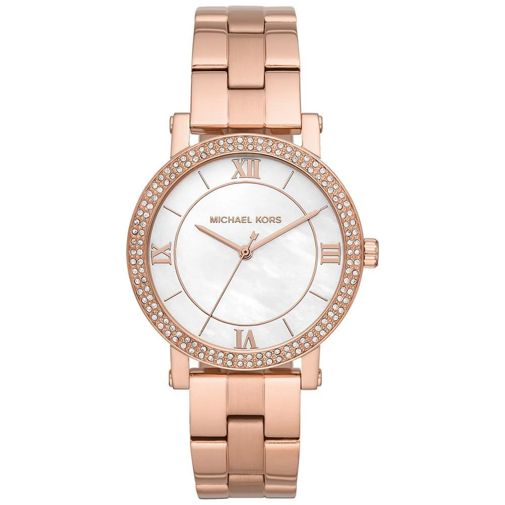 商品Michael Kors|Women's Norie Rose Gold-Tone Stainless Steel Bracelet Watch 38mm ,价格¥1019,第1张图片