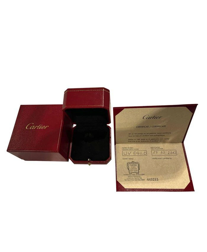 商品[二手商品] Cartier|Trinity Ring in Ceramic and 18K White Gold,价格¥7217,第4张图片详细描述