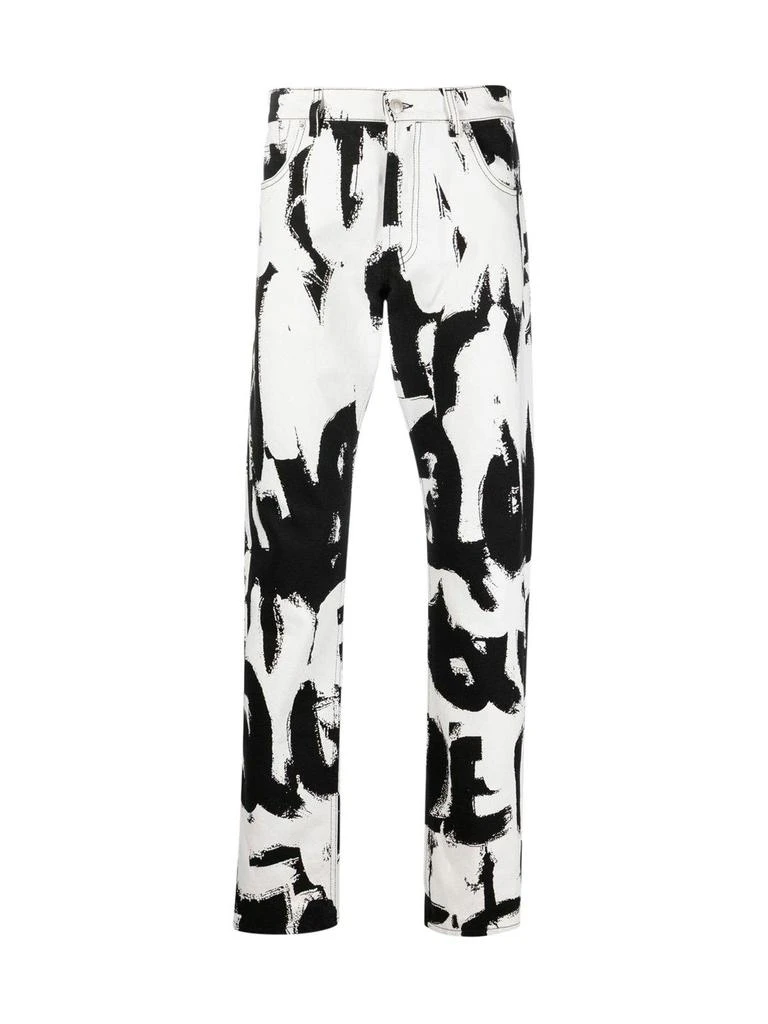 商品Alexander McQueen|Alexander McQueen Printed High-rise Jeans,价格¥4732,第1张图片