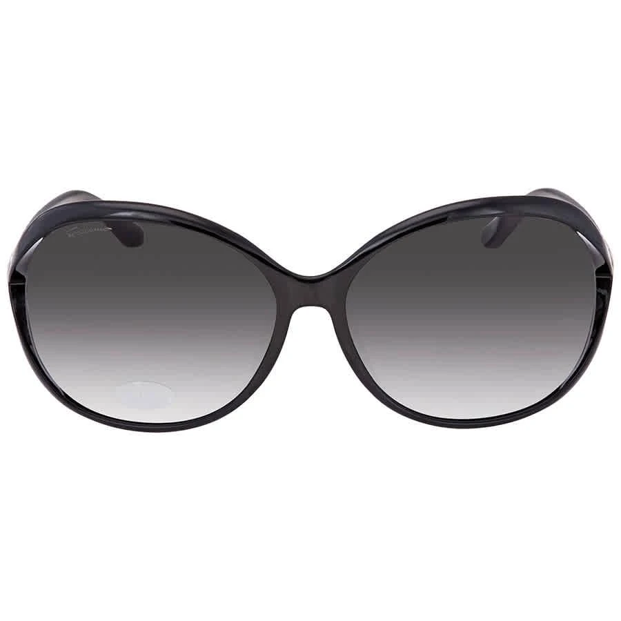 商品Salvatore Ferragamo|Grey Oval Ladies Sunglasses SF770SA 001 61,价格¥435,第1张图片