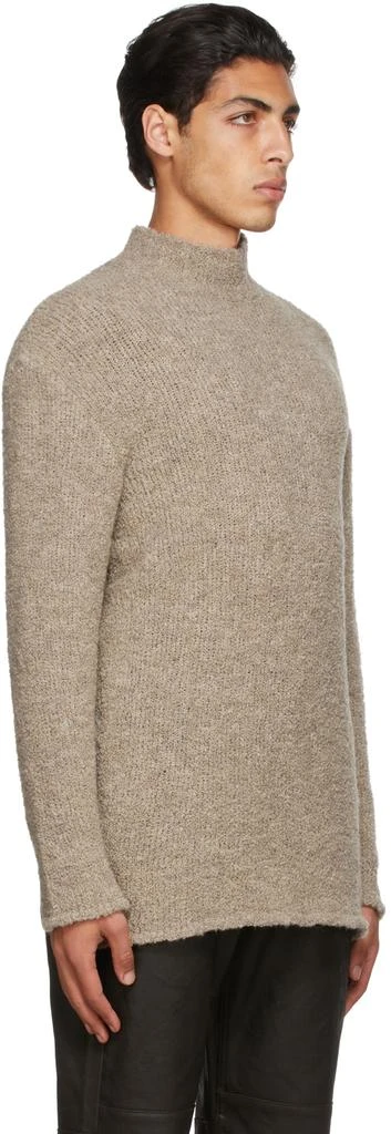 商品Our Legacy|Beige Wool Boucle Funnel Neck Sweater,价格¥992,第2张图片详细描述