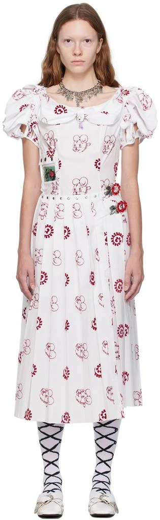 商品CHOPOVA LOWENA|White Icebreaker Midi Dress,价格¥5541,第1张图片