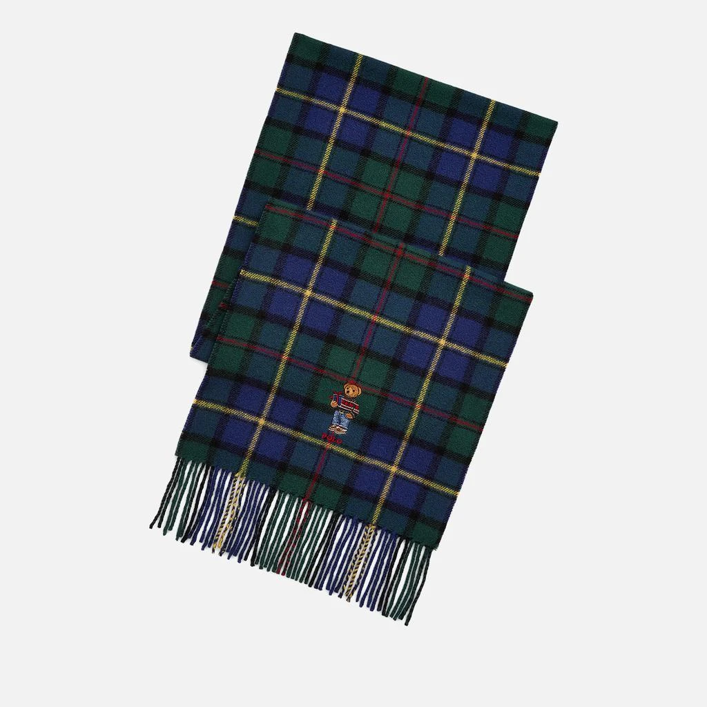 商品Ralph Lauren|Polo Bear Plaid Wool Scarf,价格¥975,第1张图片