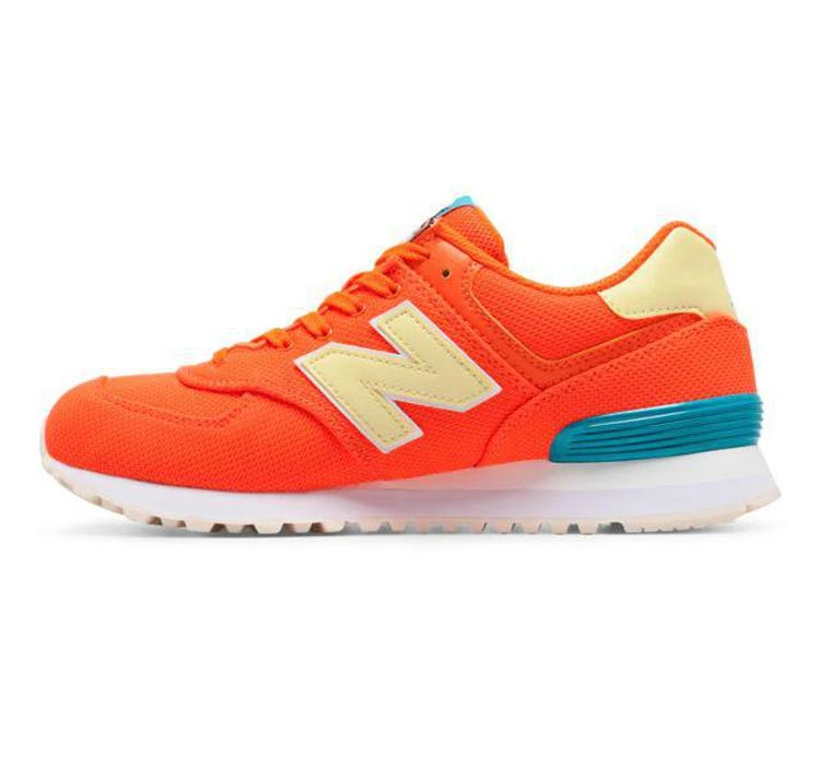 商品New Balance|女士574棕榈树橘绿配色慢跑鞋,价格¥326,第2张图片详细描述