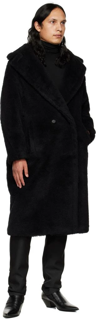 商品Max Mara|Black Teddy Bear Icon Coat,价格¥16485,第4张图片详细描述